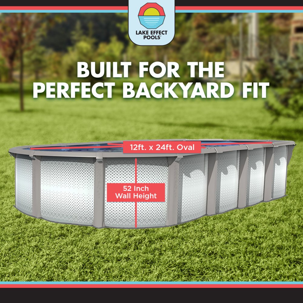 Grand Cayman by Lake Effect Pools® Oval Above Ground Pool Kit