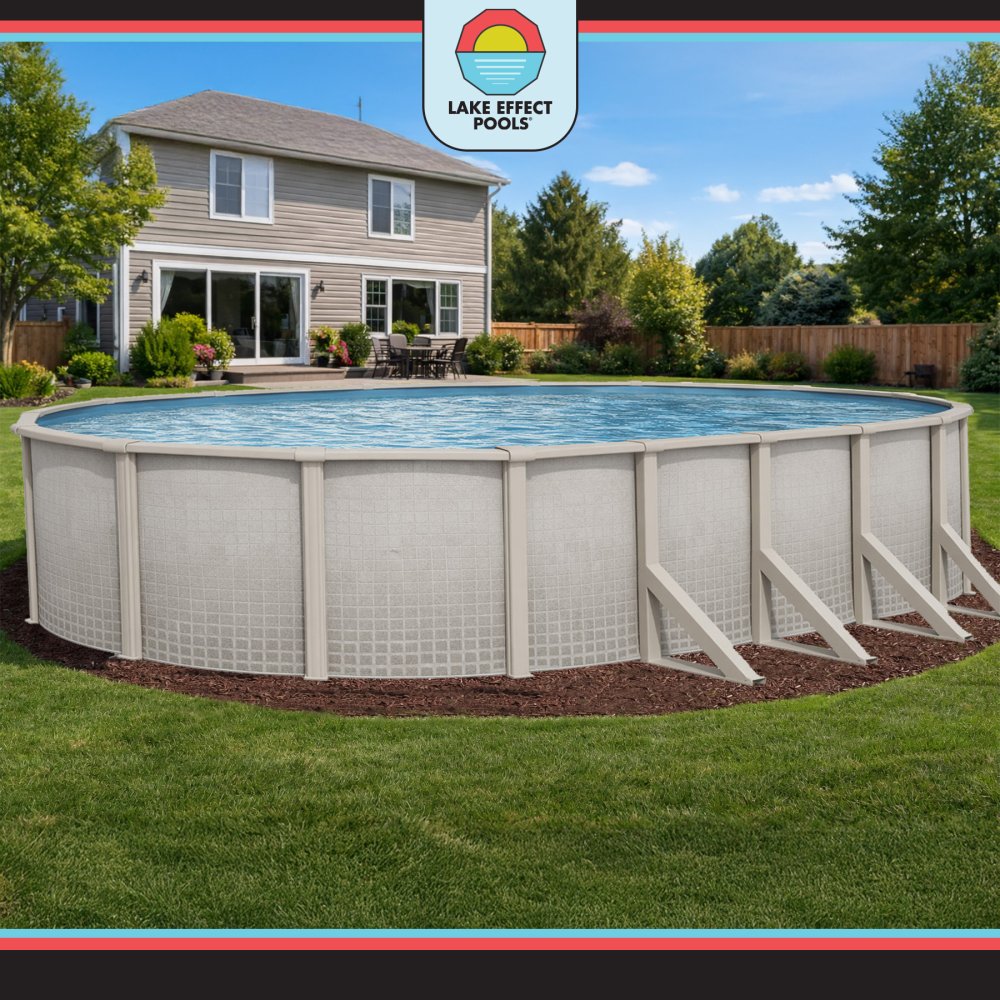 Impressions by Lake Effect Pools® Oval Above Ground Pool Kit