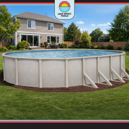 Impressions by Lake Effect Pools® Oval Above Ground Pool Kit