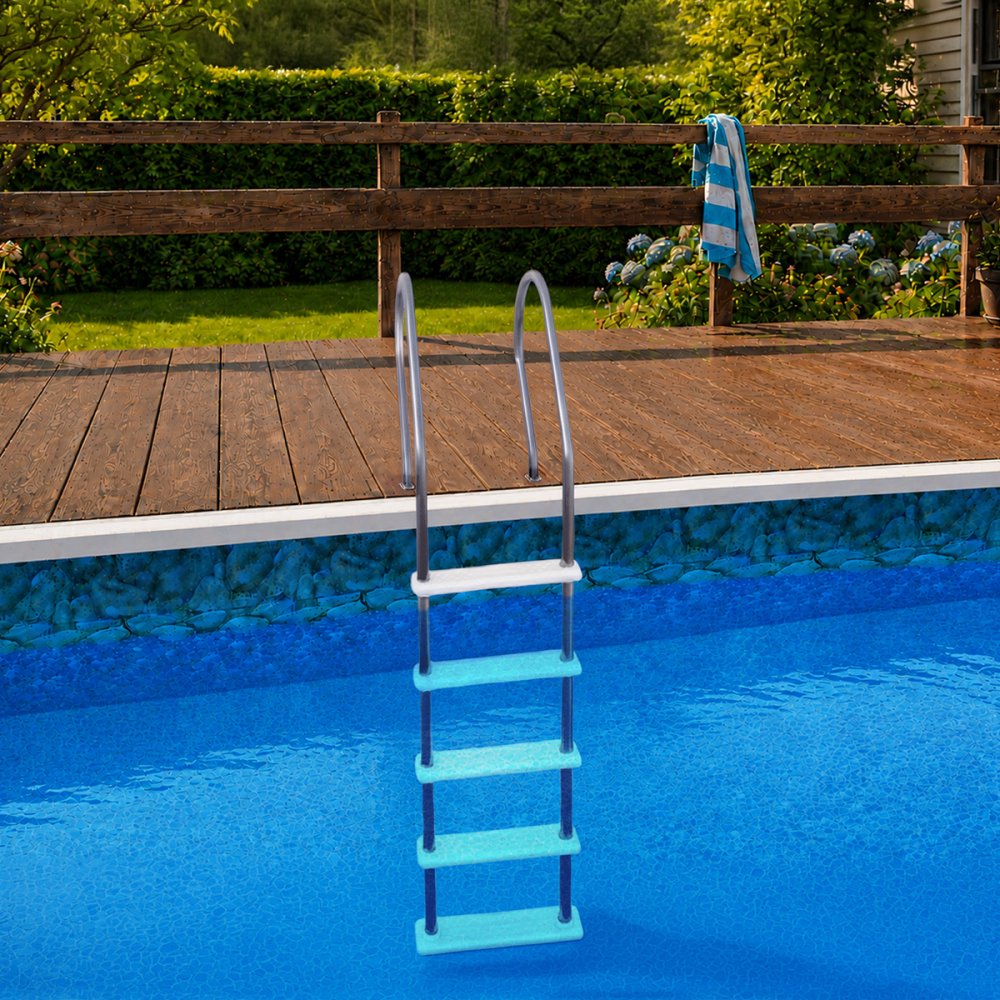 Aqua Select® Hi-Rise Reverse Bend Stainless Steel In Pool Ladders
