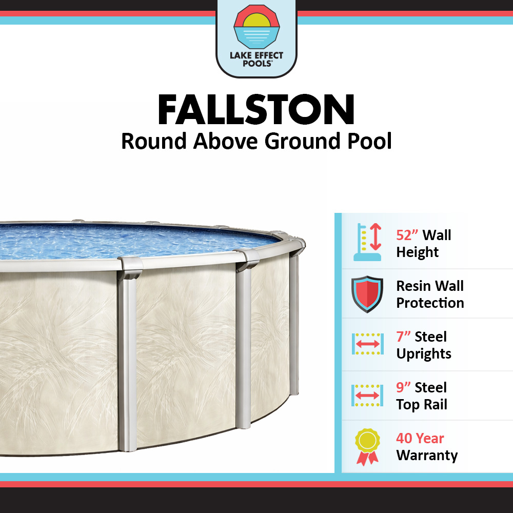 Fallston by Lake Effect Pools® Round Above Ground Pool Kit