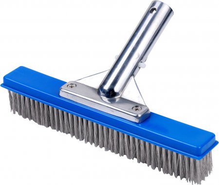 Stainless Steel Pool Brush With Pole, Handle Swimming Pool Brushes For