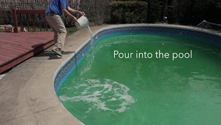 Pour Algaecide Into Pool