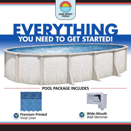 Antigua by Lake Effect Pools® Oval Above Ground Pool with 52" Walls