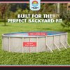 Lake Effect Pools® Meadows Reprieve Oval Above Ground Pool Kit