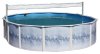 Buffalo Blizzard® Deluxe Blue/Black Winter Cover for a 8' x 12' Oval Pool With 6" Pole Cut Outs