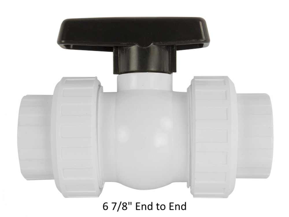 Union Ball Valve - 1½" FIP to FIP Measurements