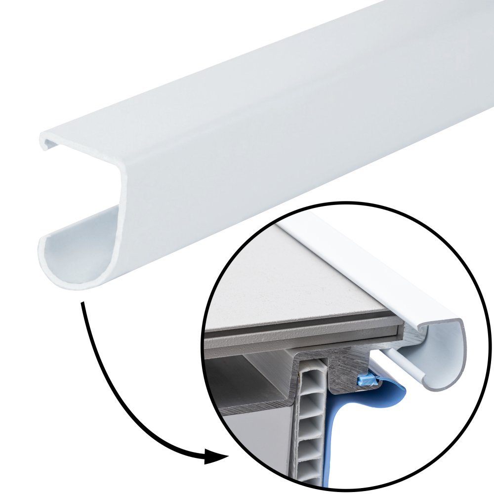 Coping New Style 1 ¼" x 8' Sections for use with Kayak Pools&reg; (Various Kit Sizes)