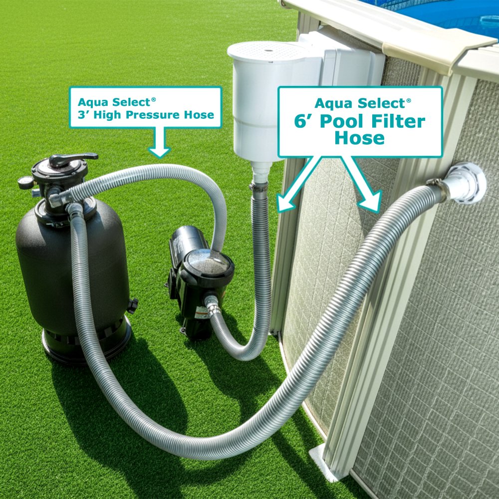 Aqua Select® 1 ½" Pool Filter Hoses (Various Lengths)