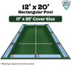 Buffalo Blizzard® Pool Cover Measurements - 17' x 25'
