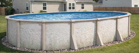 Antigua by Lake Effect Pools® Oval Above Ground Pool with 52" Walls