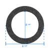 Skimmer Gasket Rings for Kayak Pools® Measurements