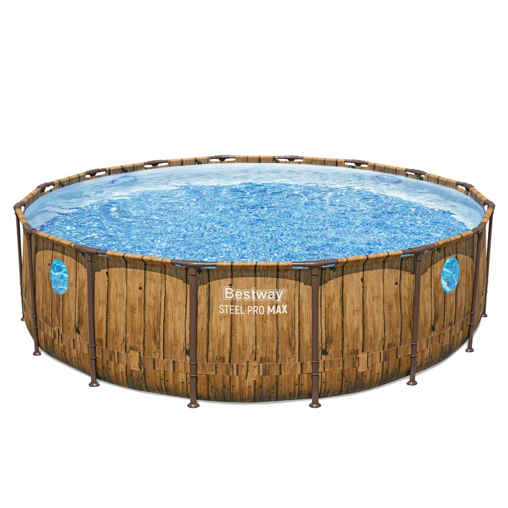 Bestway® Steel Pro MAX™ With Splashview™ 16' x 48"H Round Above Ground Pool Kits