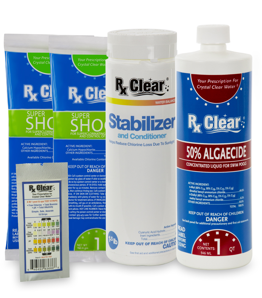 Shock, Stabilizer & Algaecide Bundle