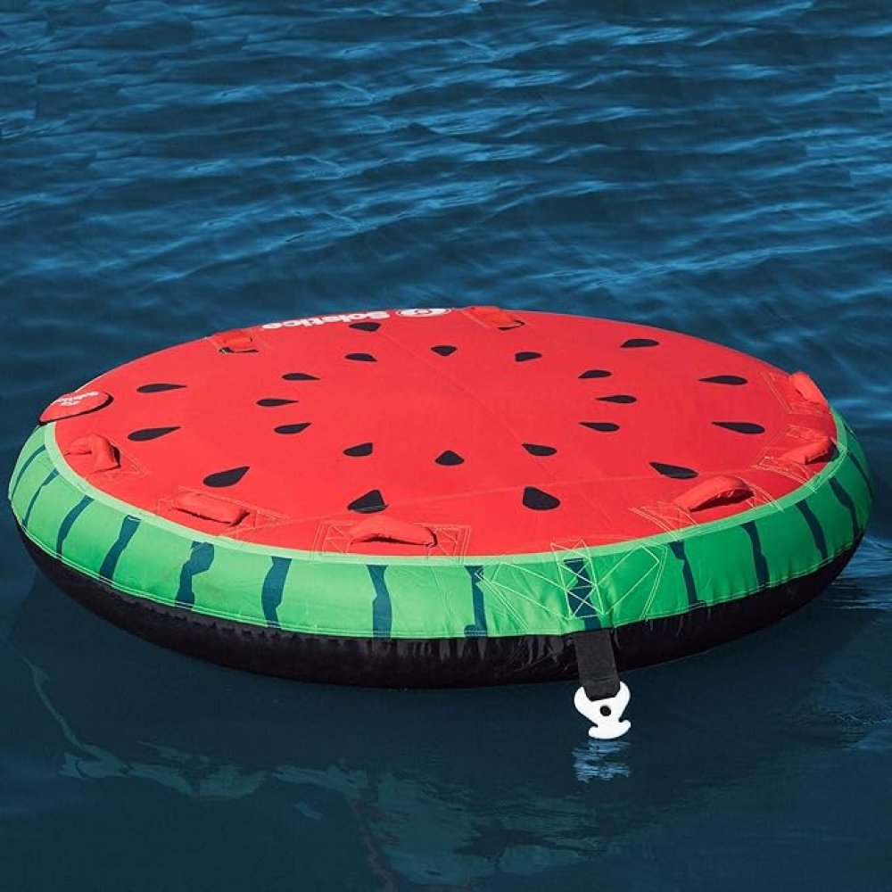 Lay-On Watermelon Island Towable Inflatable On Water