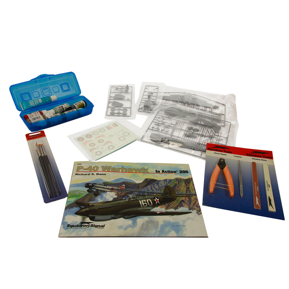 P-40M Kitty Hawk Airplane Model Building Kit