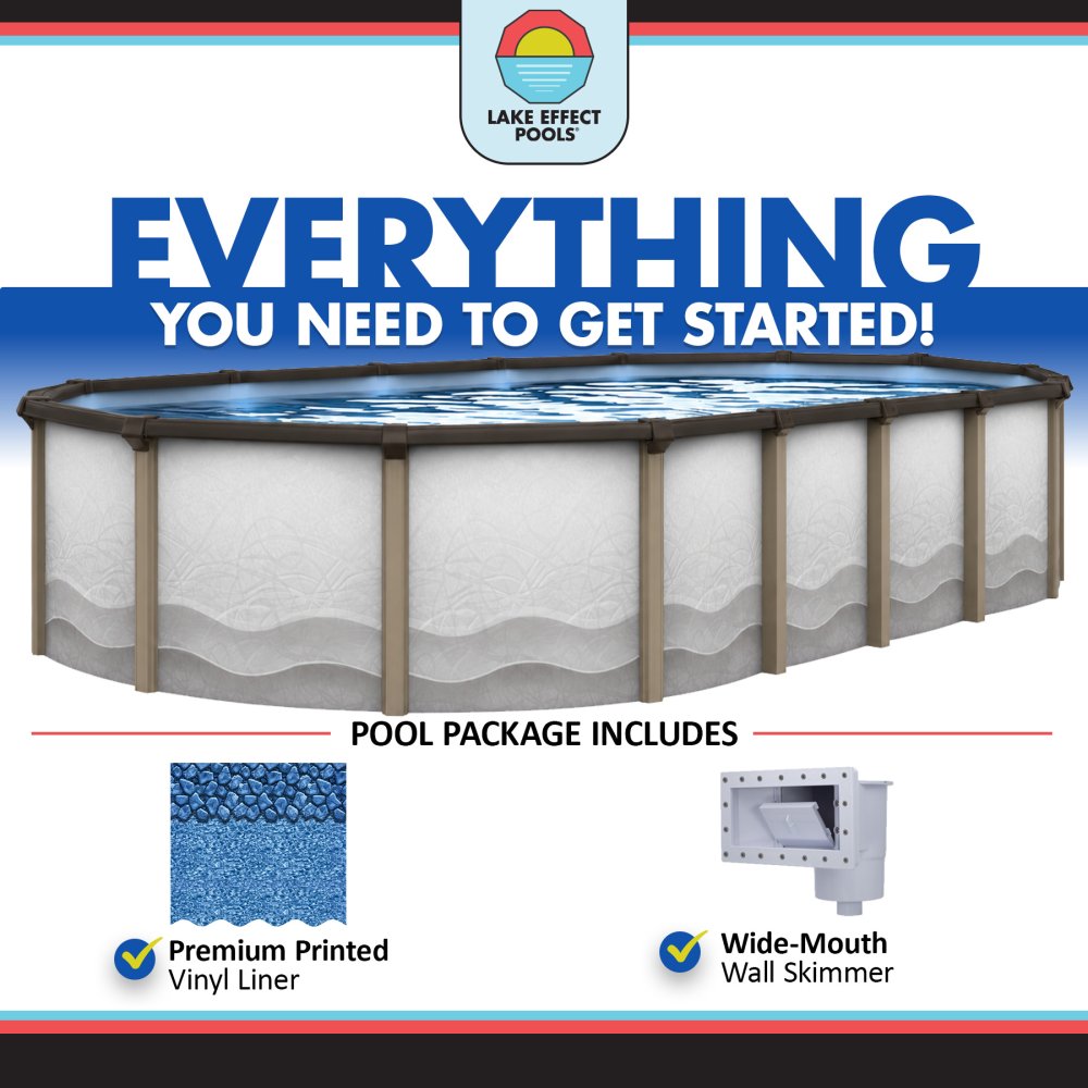 Cozumel by Lake Effect Pools® Oval Above Ground Pool Kit