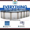 Cozumel by Lake Effect Pools® Oval Above Ground Pool Kit
