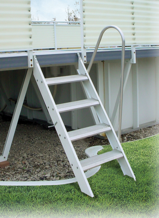 Complete Swing-Up Ladder for use with Kayak Pools&reg; (Ground to Deck)