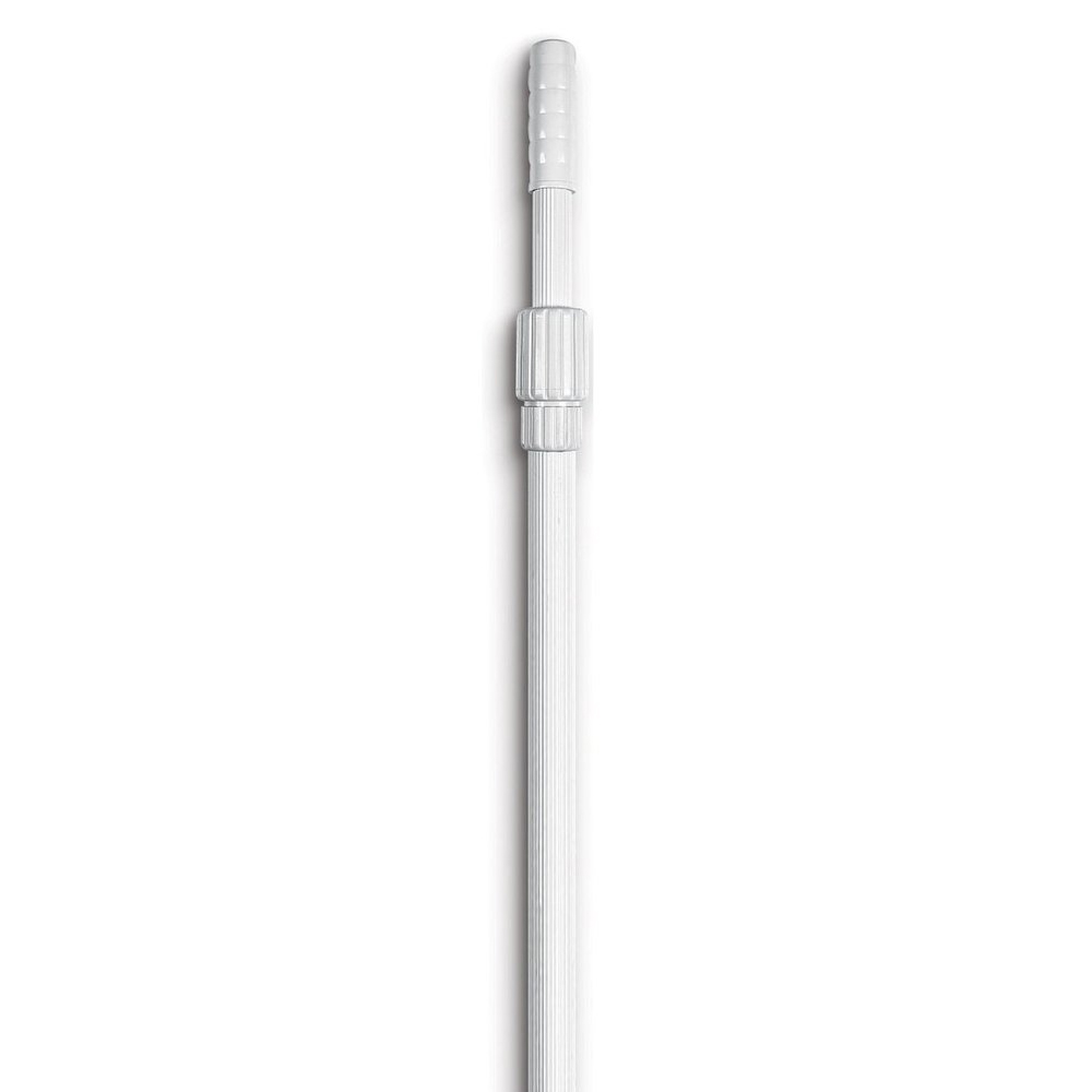 Premium Fluted Telescopic Vacuum Pole 6'-12' Long - White