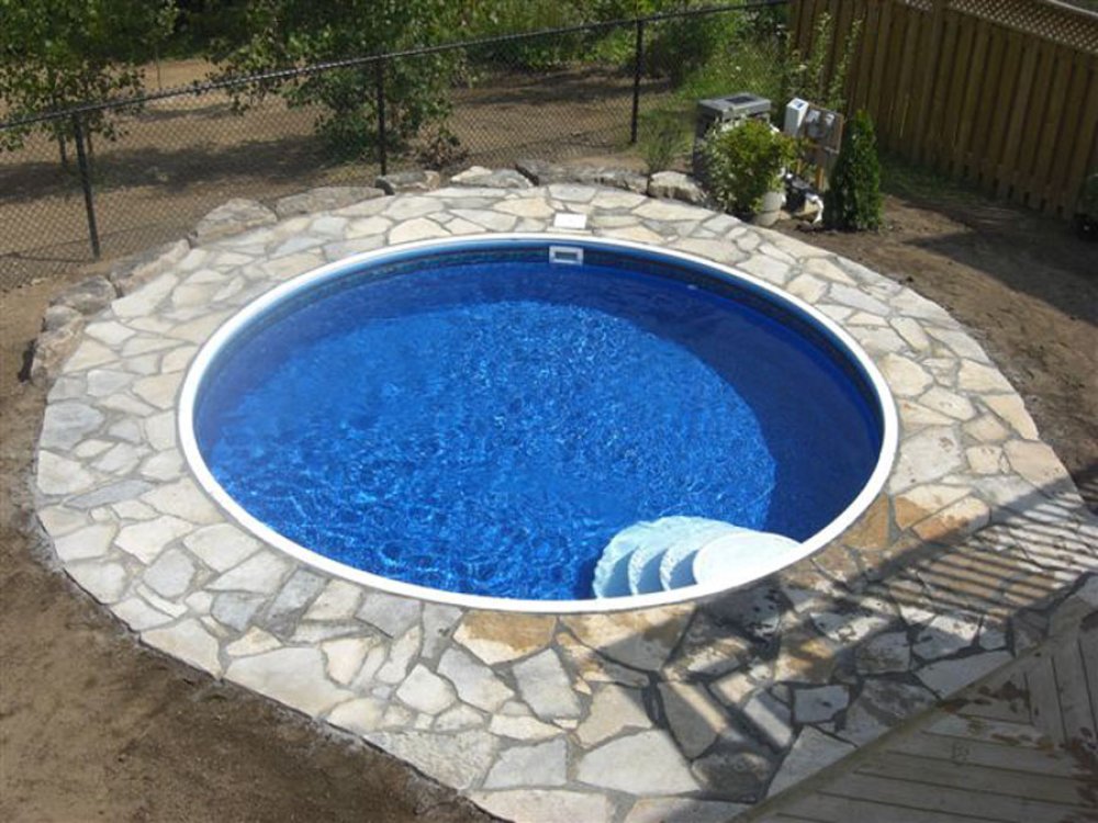 Dominica by Lake Effect Pools® Round Step Ready Semi Inground Pool Kit