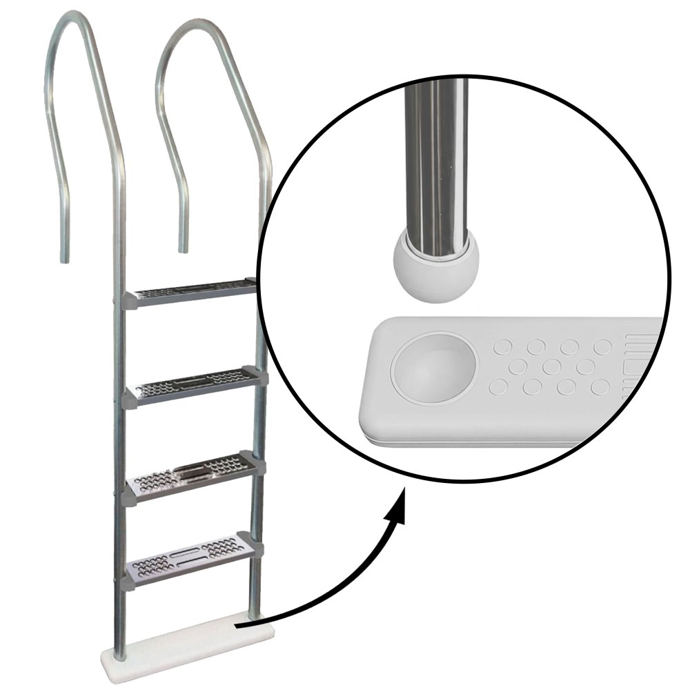 Aqua Select® Hi-Rise Reverse Bend Stainless Steel In Pool Ladders