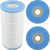 Filbur Swimming Pool Filter Cartridge with White Pleats and Blue Plastic Ends