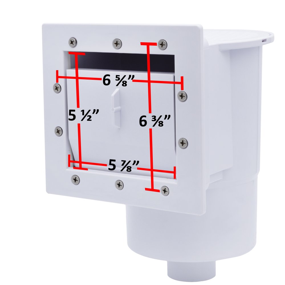 Rx Clear® Standard Thru-Wall Skimmer For Above Ground Swimming Pools (Choose Color)