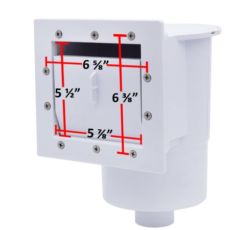 Rx Clear® Standard Thru-Wall Skimmer For Above Ground Swimming Pools (Choose Color)