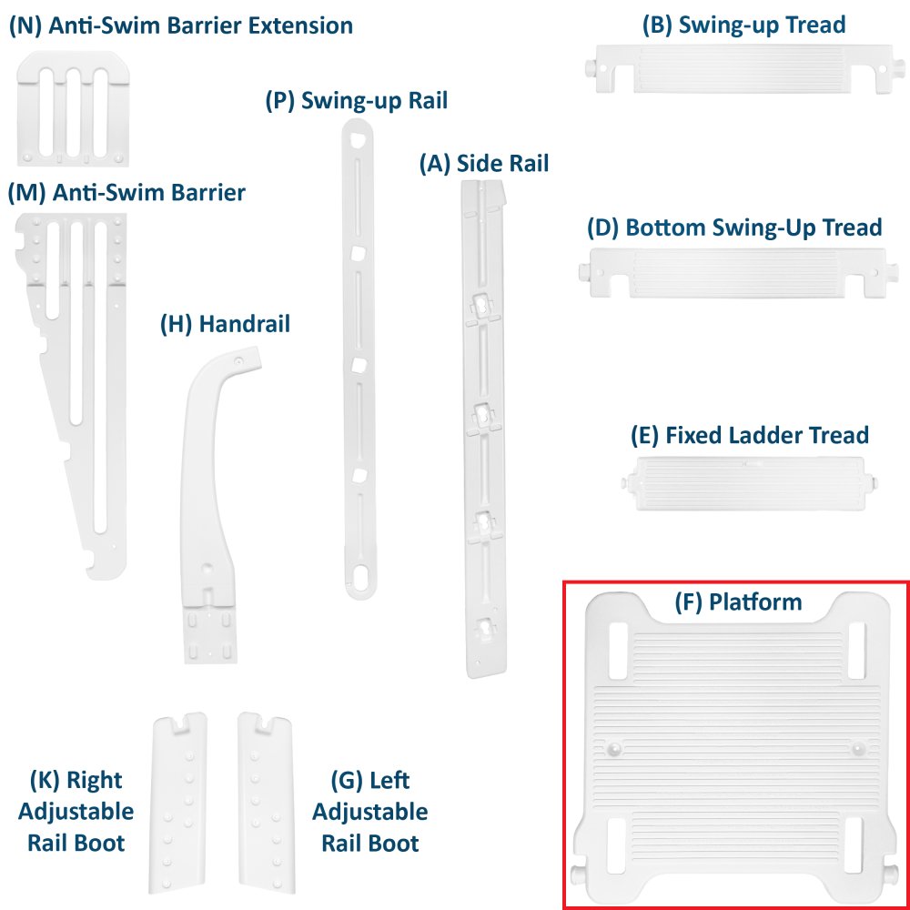 Aqua Select® A-Frame Swing Up & Lock Ladder Replacement Parts