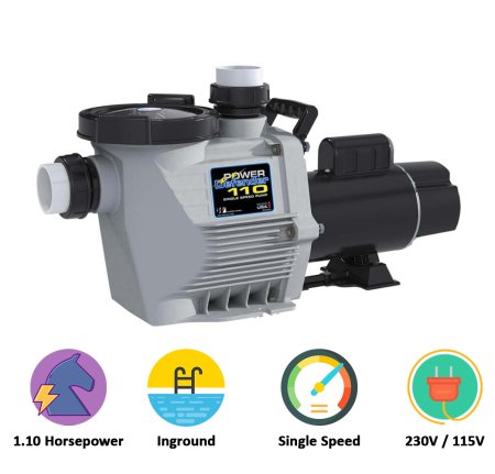 Waterway™ Power Defender 1.10  HP Inground Pool Pump Single Speed