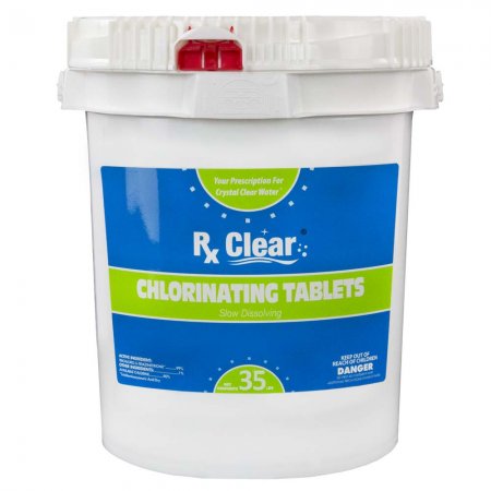 Pool Chlorine Tablets from Rx Clear&reg; 3"