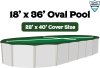 Buffalo Blizzard® Green/Black Winter Cover Measurements - 22' x 40'