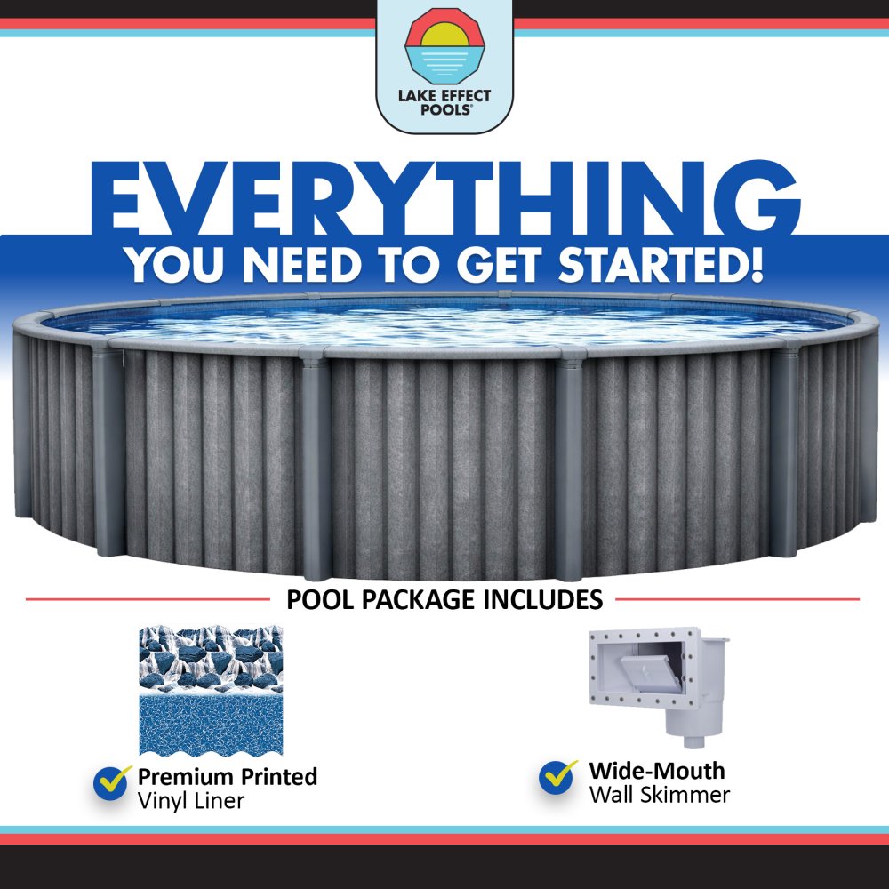 Santa Catalina™ by Lake Effect® 15' x 52" Round Above Ground Pool Kit