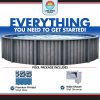Santa Catalina™ by Lake Effect® 15' x 52" Round Above Ground Pool Kit