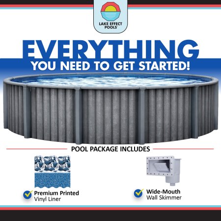 Santa Catalina™ by Lake Effect® 15' x 52" Round Above Ground Pool Kit