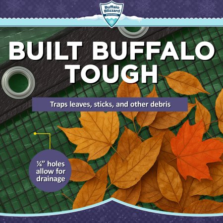 Buffalo Blizzard&reg; Round Pool Leaf Net Cover For Above Ground Pool (Various Sizes)