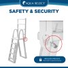 Aqua Select&reg; Flip-Up A-Frame Ladder for Above Ground Pools 48-54"H