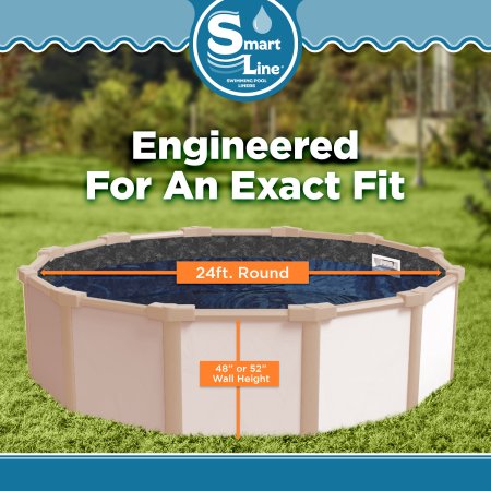 SmartLine® River Slate Round Overlap Liner 48/52" H, 25 Gauge (Various Sizes)