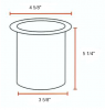 Replacement Strainer Basketfor Jacuzzi® Pump L Series Measurements