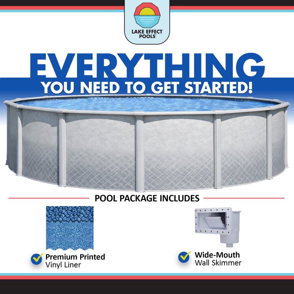 Lifestyle by Lake Effect Pools® Round Above Ground Pool Kit With 54" Wall