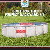 Antigua by Lake Effect Pools® Oval Above Ground Pool with 52" Walls