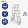 Vinyl Works Slide Lock Resin A-Frame Ladder with Barrier (Various Colors)