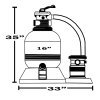 Carefree Sand Filter System with Hi-Flo Pump Measurements