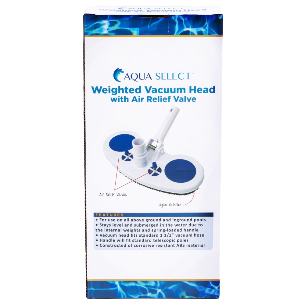 Aqua Select&reg; Weighted Vacuum Head with Air Relief Valve