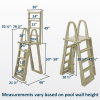 Aqua Select® A-Frame Swing Up & Lock Ladder for Above Ground Pools