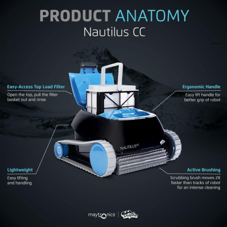 Dolphin™ Nautilus CC Automatic Robotic Pool Vacuum Cleaner