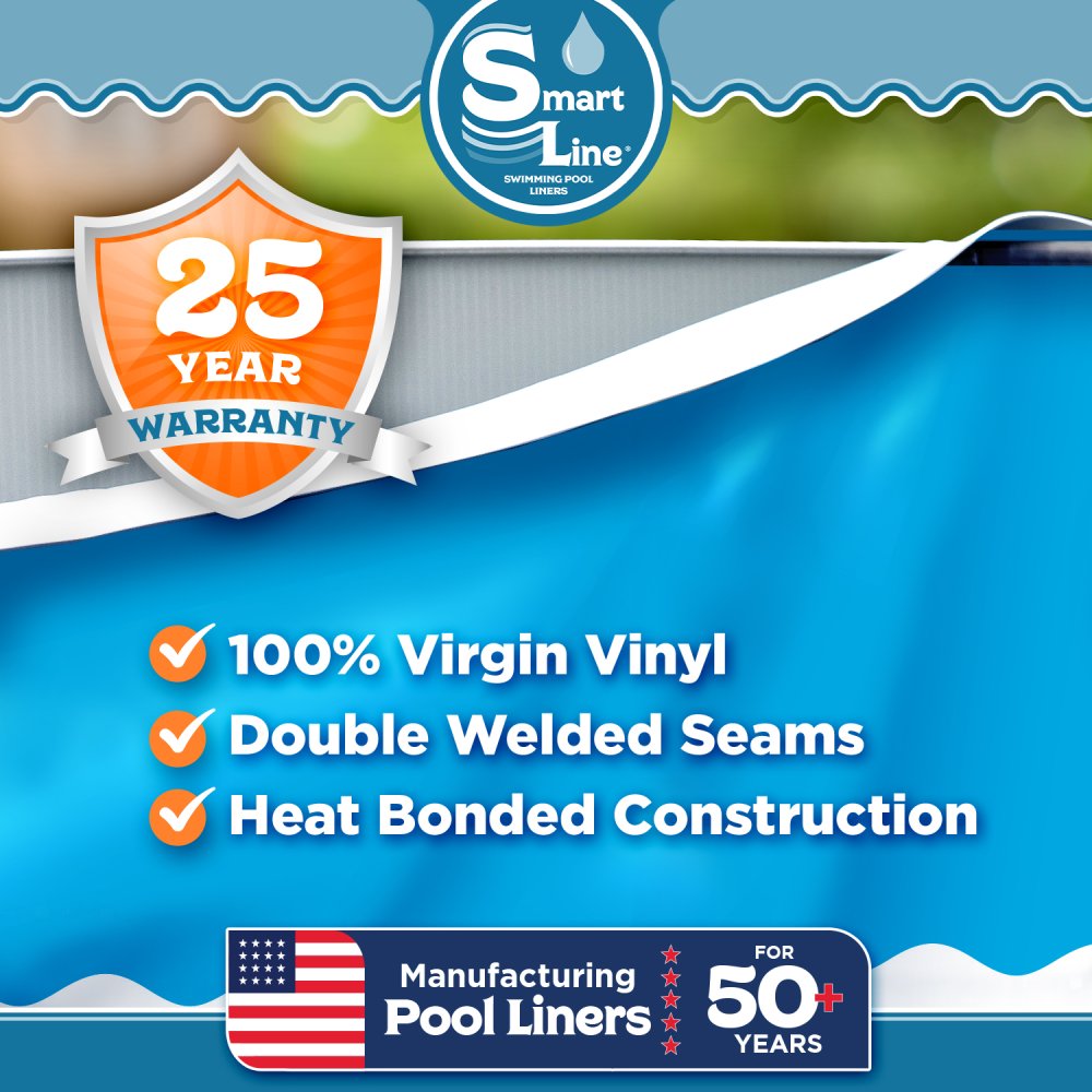 Smartline Grahpic for 25 Year Warranty for Pool Liners