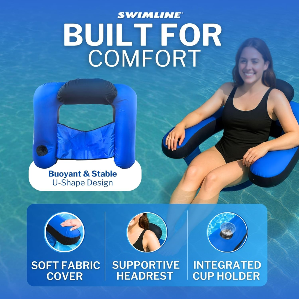 Swimline® Fabric Covered U-Seat Lounger - Built For Comfort