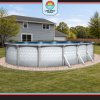 Testudo by Lake Effect Pools® Oval Above Ground Pool Kit